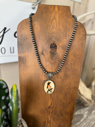 Cowgirl Pendant Necklace