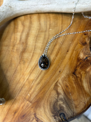 Mosaic Onyx & Tigers Eye Necklace