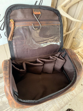 Ranch Hand Toiletry Bag ~ Leather
