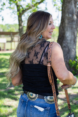 Ever After Lace Top ~ Black