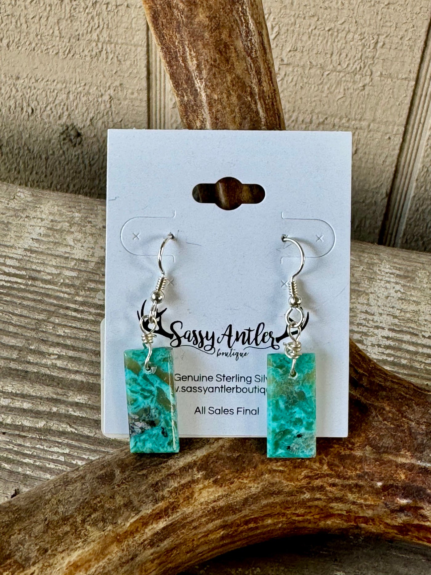 Kingman Slab Dangle Earrings