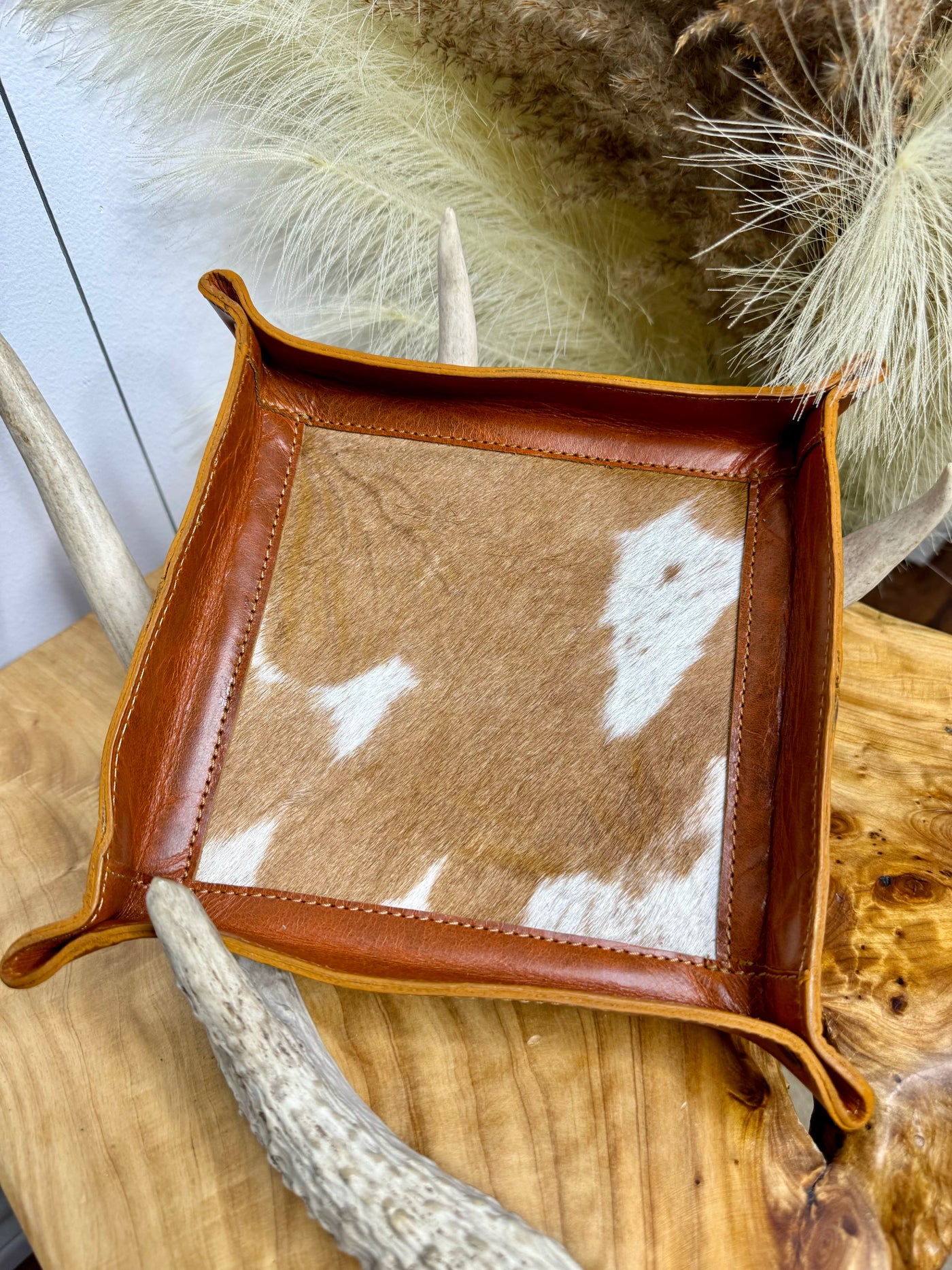 Cowhide Catchall ~ Saddle