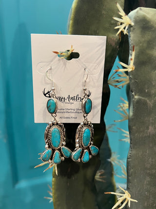 Turquoise Multi Drop Earrings