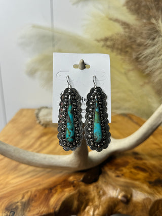 Teal Trails Earrings