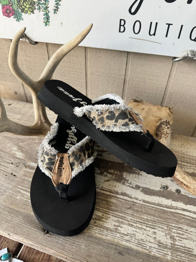 Leopard Flip Flop