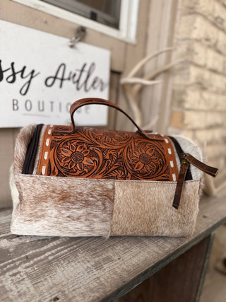 Ranch Hand Toiletry Bag ~ Cowhide