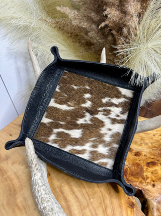 Cowhide Catchall ~ Black