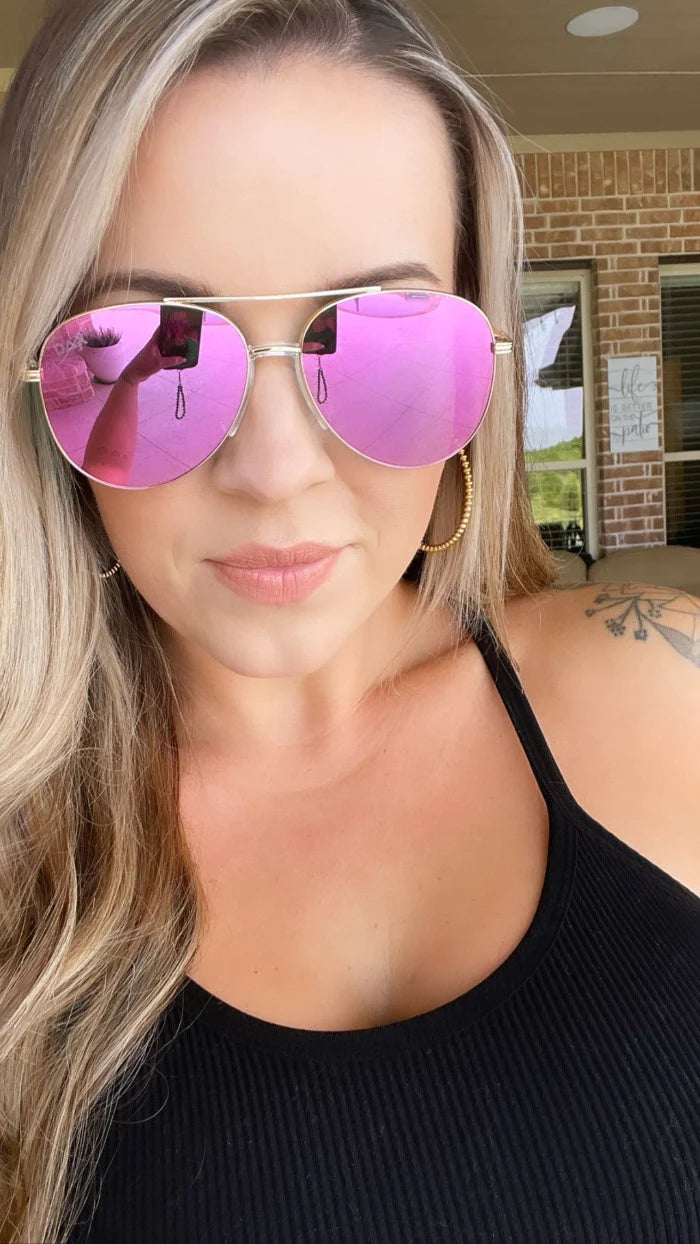Ace Sunglasses ~ Hot Pink