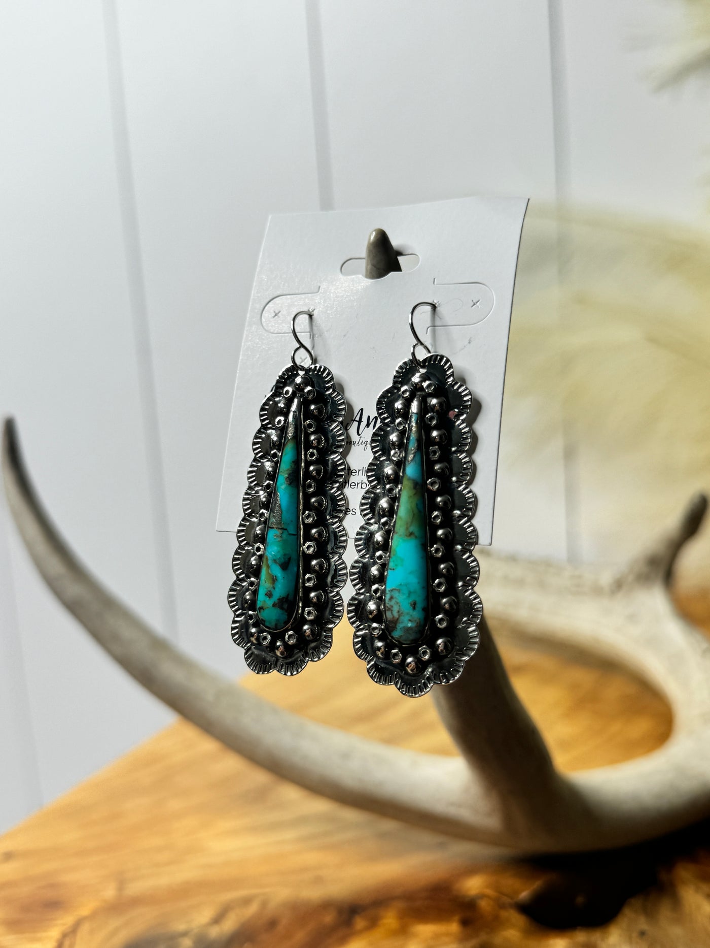 Teal Trails Earrings