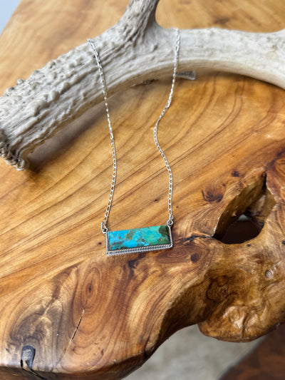 Turquoise Bar Necklace