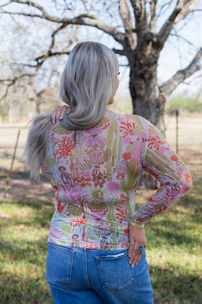 Prickly Chic Mesh Top