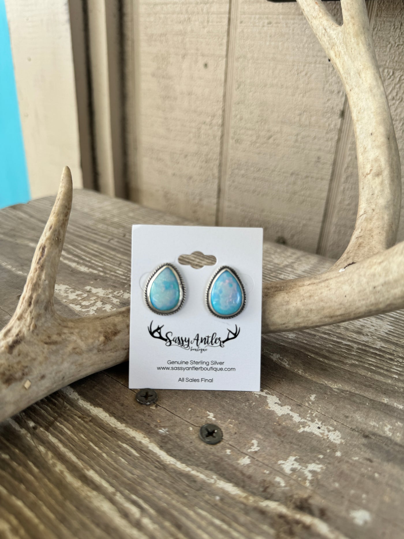 Opal Stud Earrings