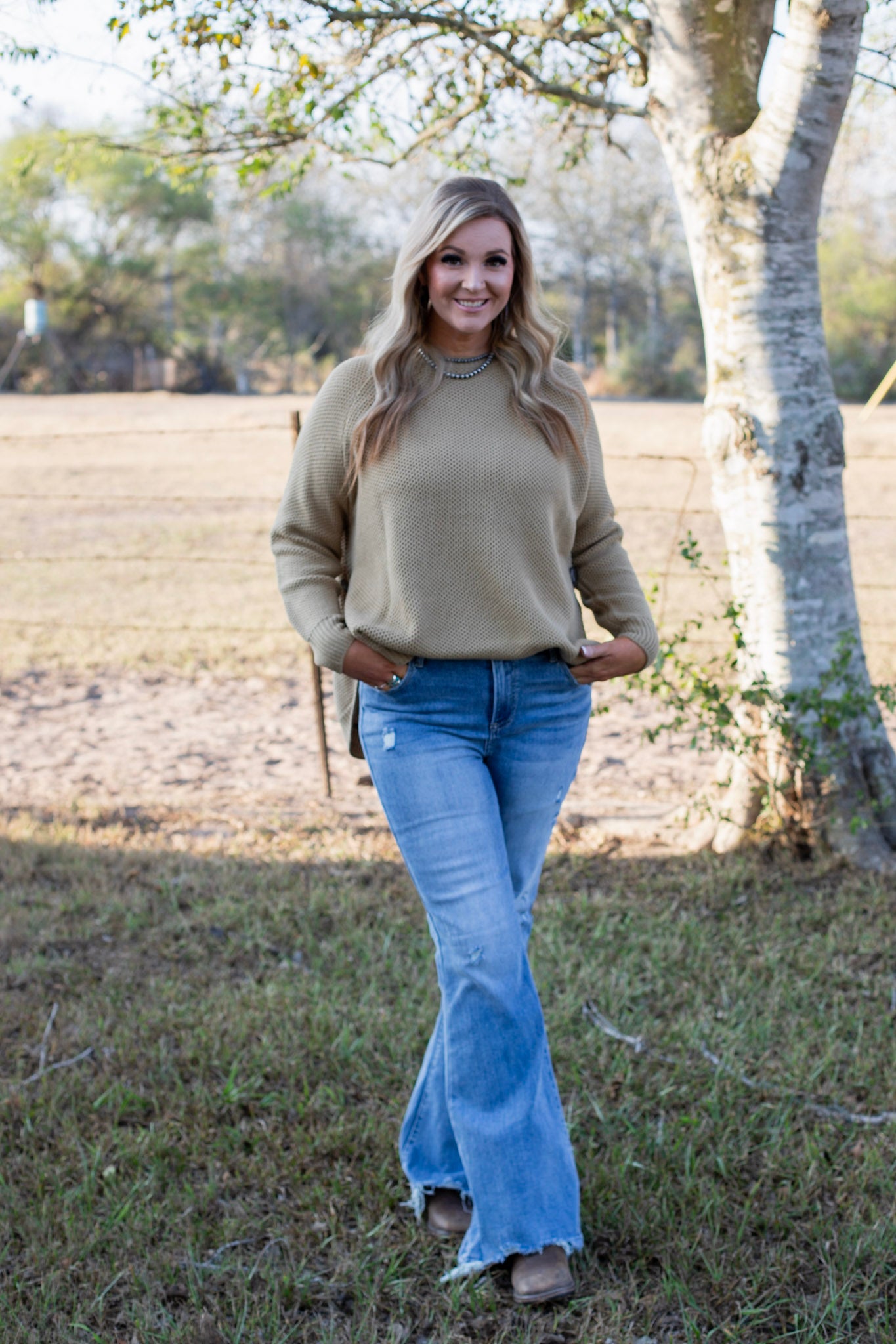 Buffalo Bend Sweater ~ Wheat