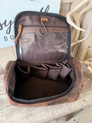 Ranch Hand Toiletry Bag ~ Leather