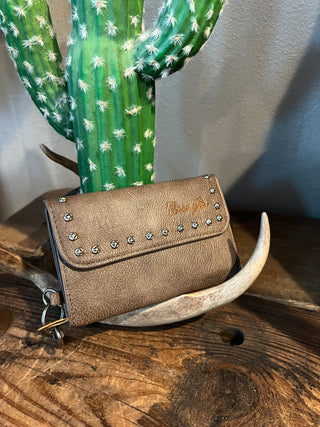 Wrangler Studded Wallet ~ Coffee