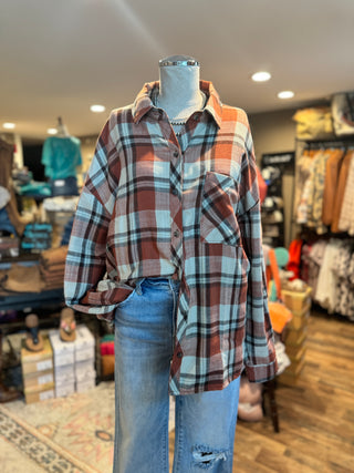 Pumpkin Plaid Flannel