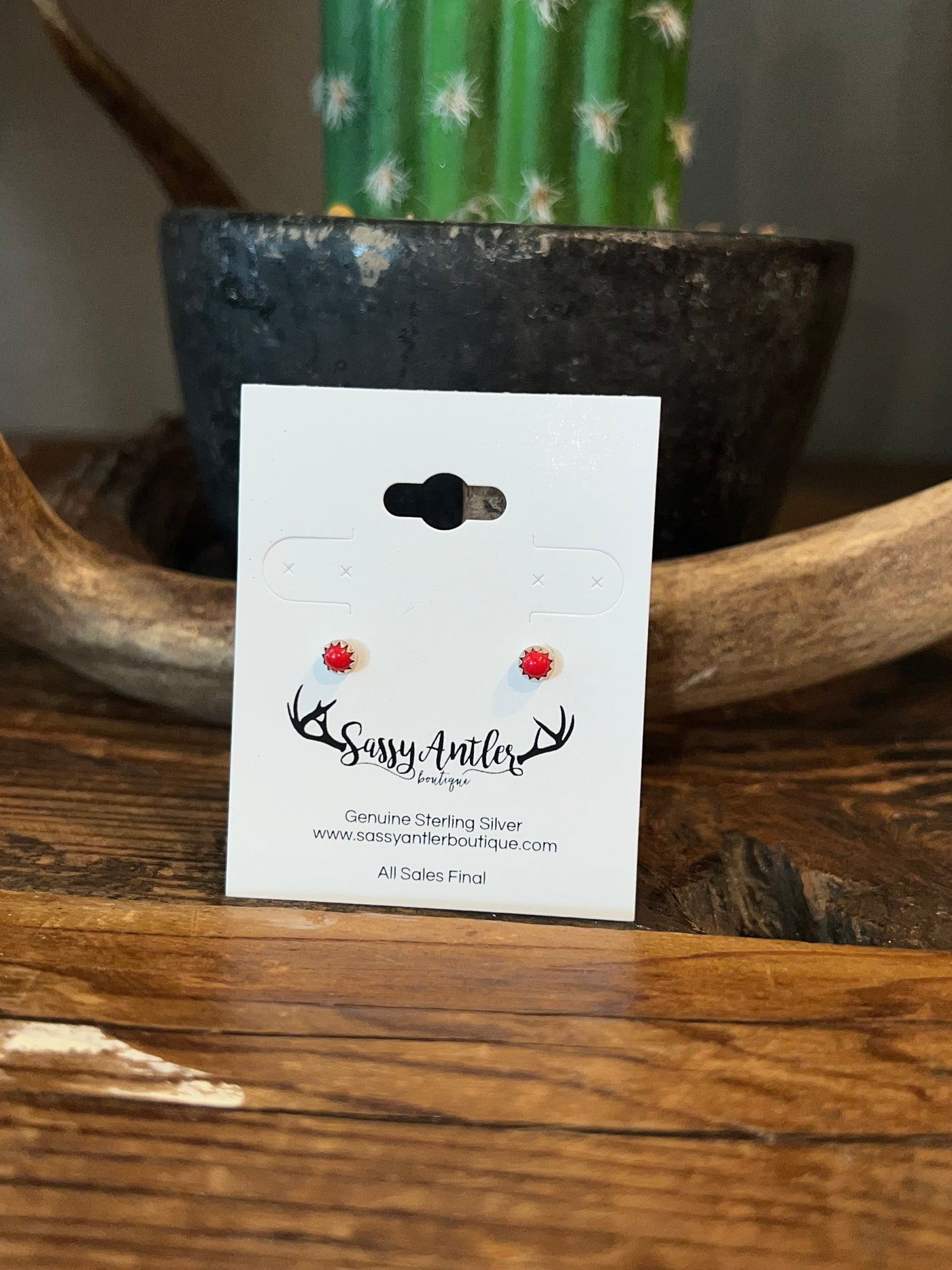 Micro Red Jasper Earrings