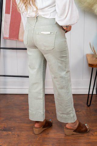 Pistachio Pop Jeans