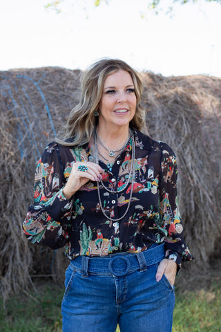 Wagon Trail Chic Blouse