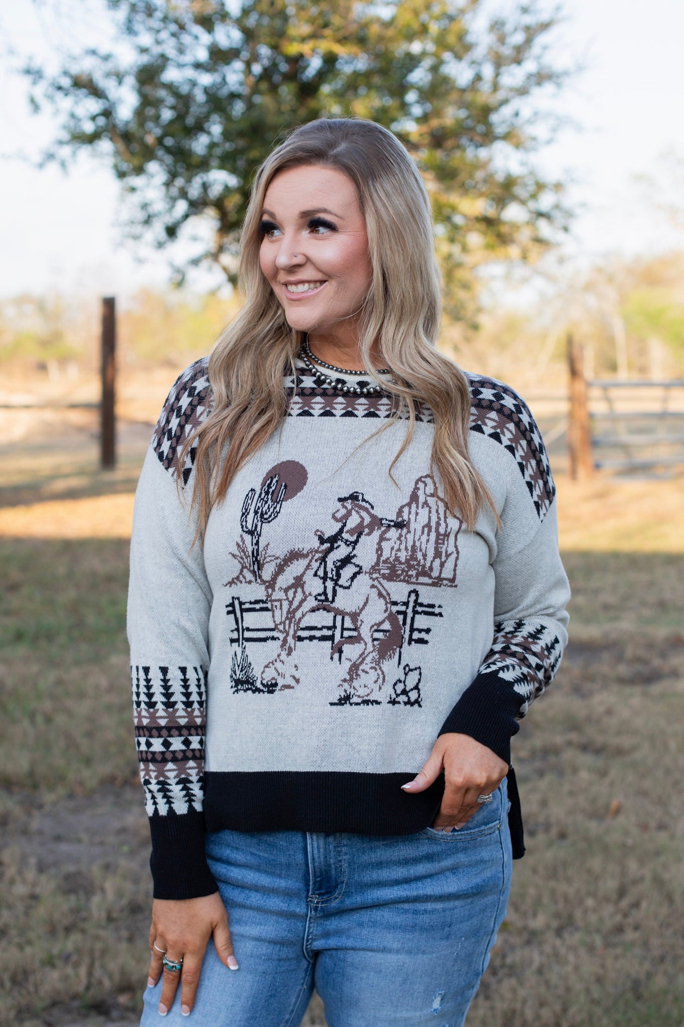 Ranchland Sweater ~ Black