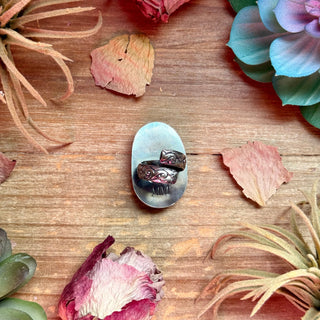 MJ Turquoise Ring – Sterling Silver Adjustable Band