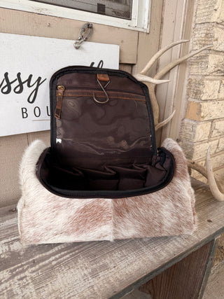 Ranch Hand Toiletry Bag ~ Cowhide