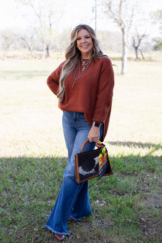 Buffalo Bend Sweater ~ Spice