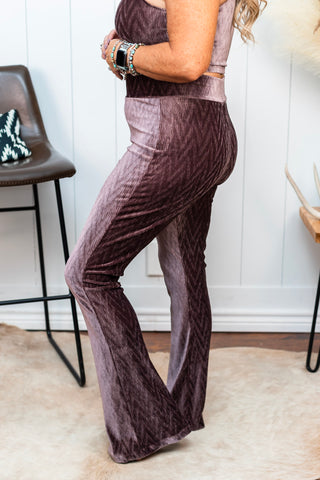 Rose Taupe Velvet Pants