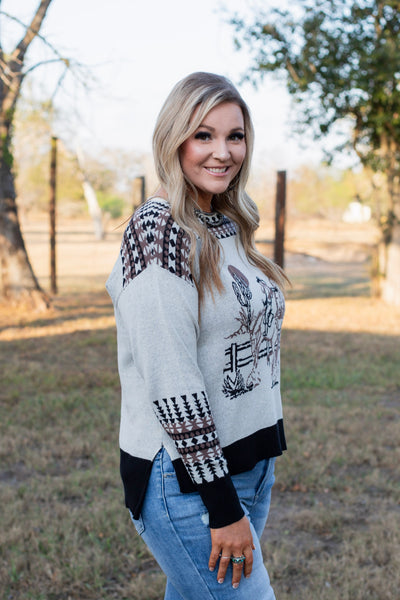 Ranchland Sweater ~ Black