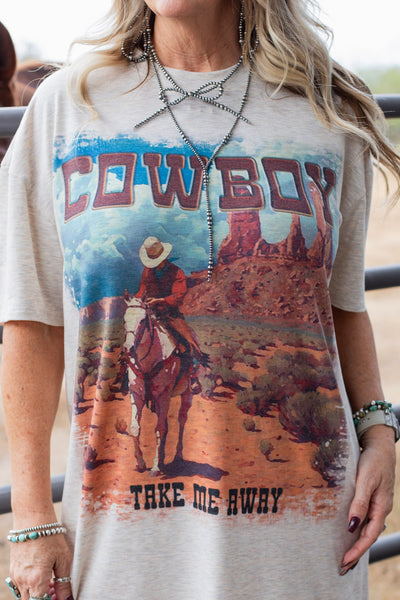 Canyon Cowboy T-Shirt Dress