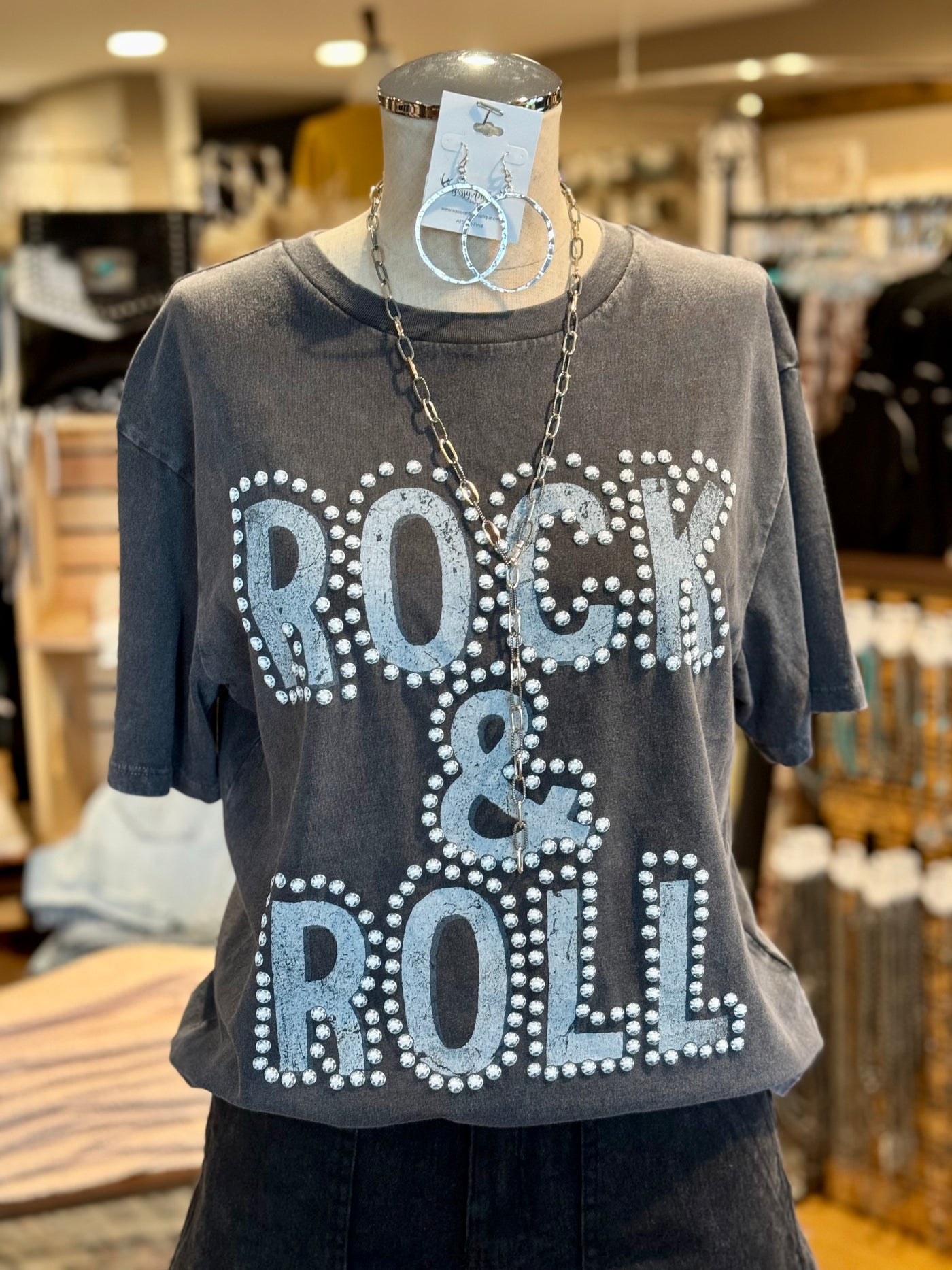 Rock N Roll Crop T-Shirt