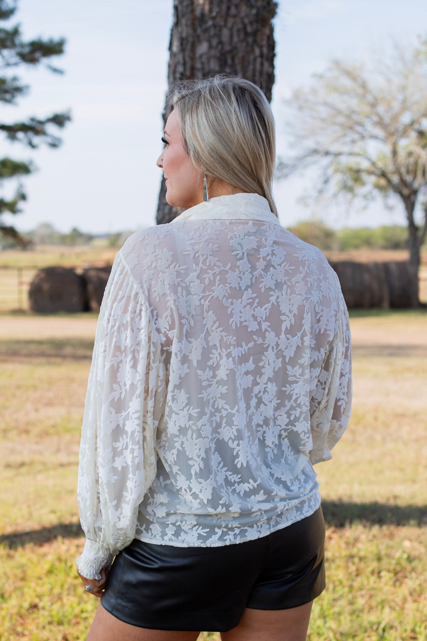 Ivory Embers Blouse