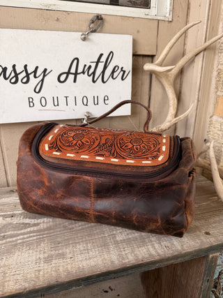 Ranch Hand Toiletry Bag ~ Leather