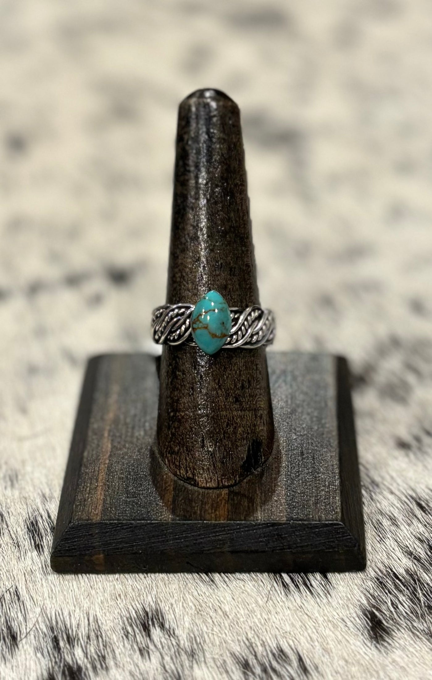 Braided Turquoise Ring
