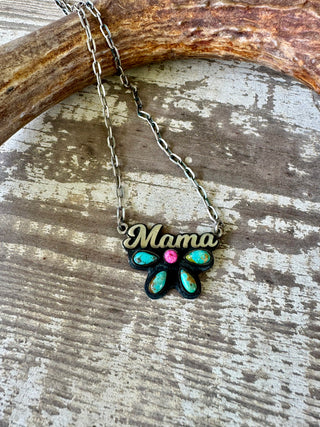 Mama Necklace ~ Turquoise & Opal