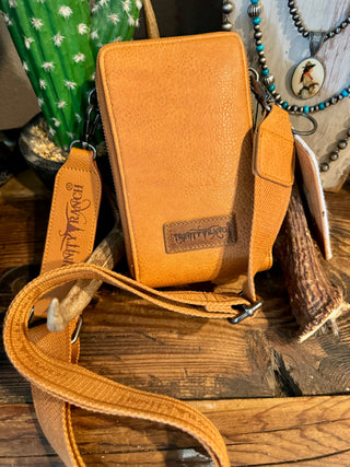 Hair on Hide Cell Phone Purse Set ~ Light Brown