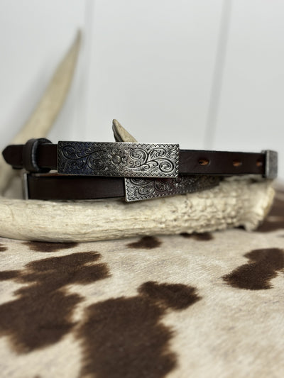 Floral Rectangle Concho Belt by Ariat