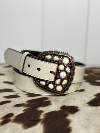 Multi White Bone Stone Belt by Ariat