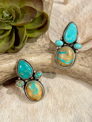 Royston Ribbon Turquoise Rings