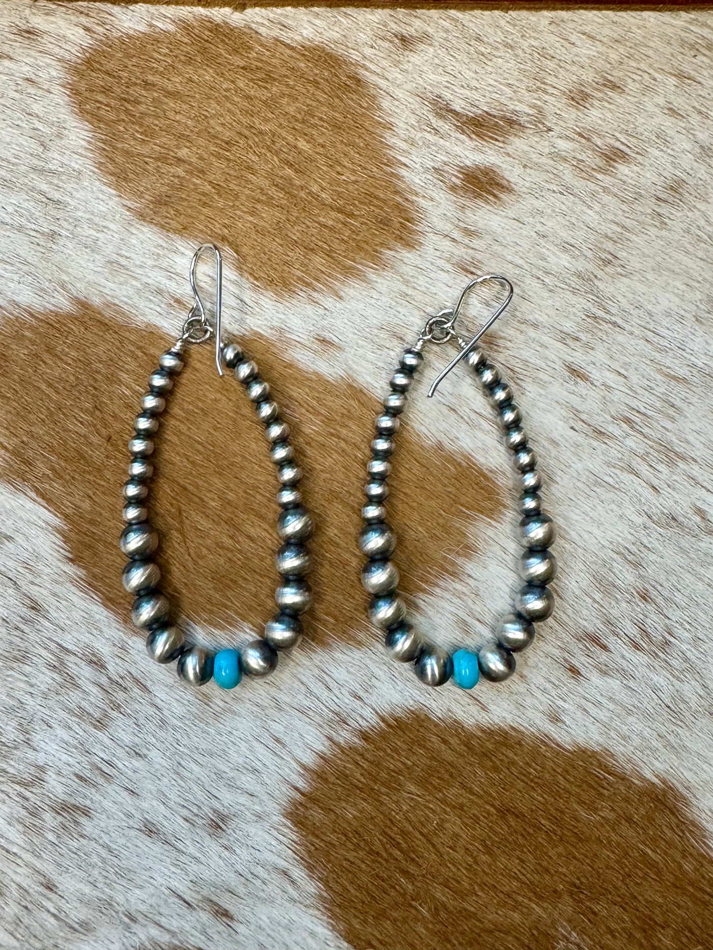 Navajo Pearl & Turquoise Earrings