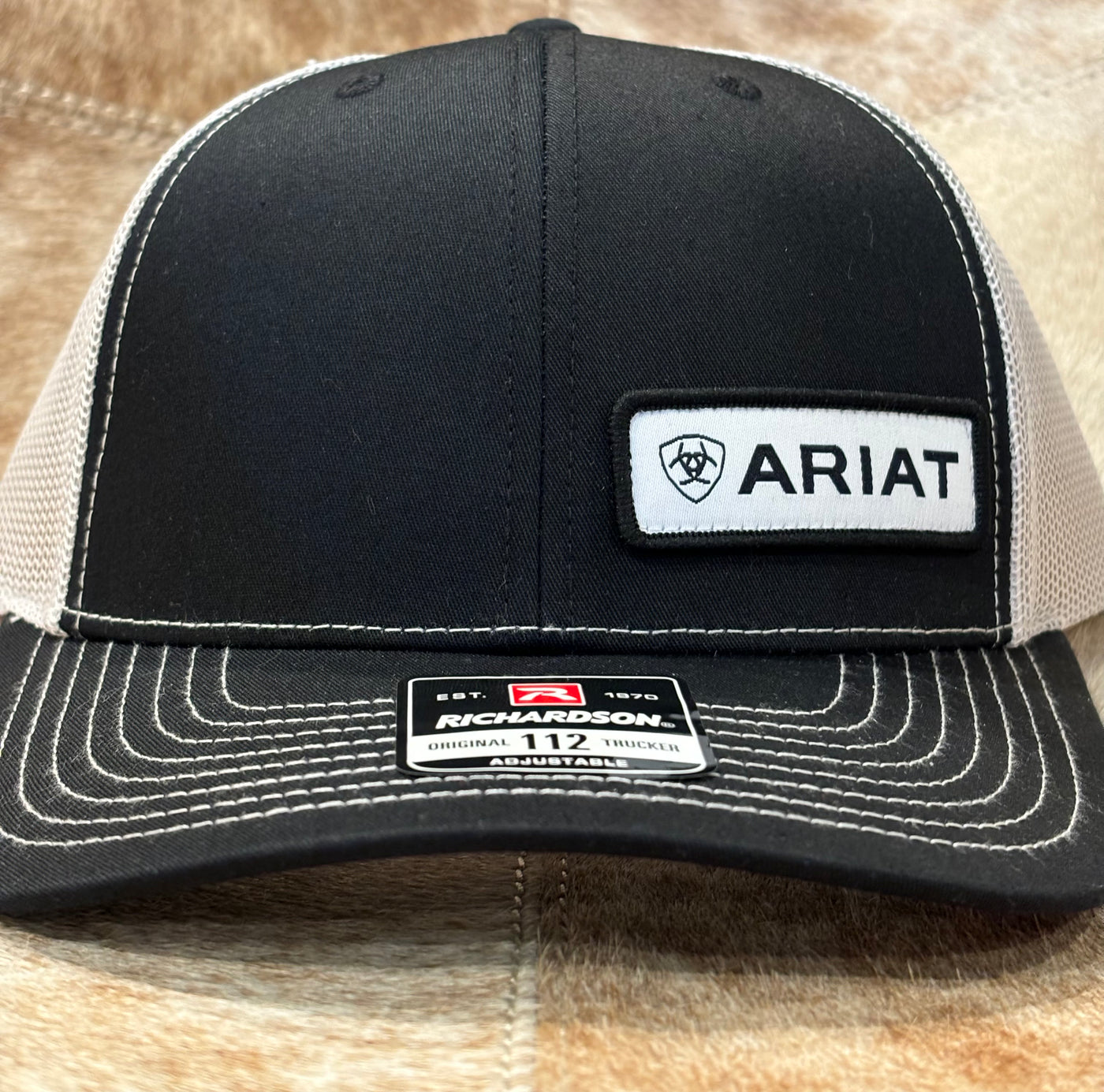 Black Offset Patch Hat by Ariat