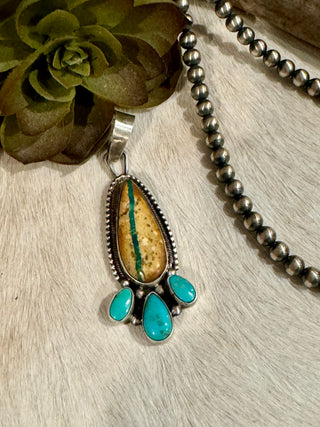 Royston Ribbon Turquoise Pendant