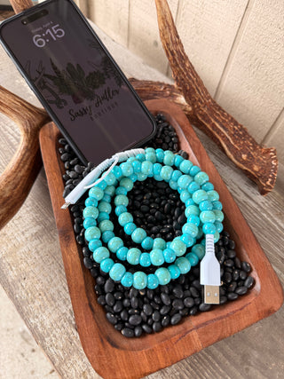 Phone Charging Cable ~ Turquoise