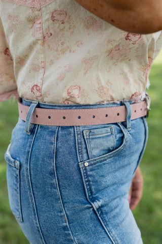 Saddle Chic Belt ~ Old Rose