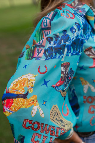 Cowgirl Collage Blouse