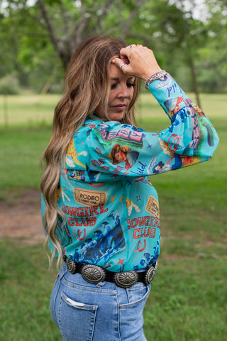 Cowgirl Collage Blouse