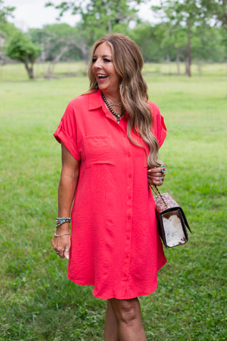 Easy Breezy Dress ~ Cherry