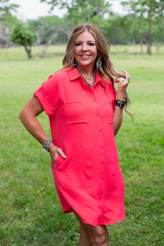 Easy Breezy Dress ~ Cherry
