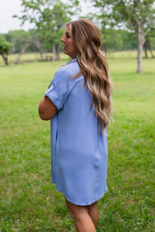 Easy Breezy Dress ~ Periwinkle