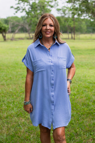 Easy Breezy Dress ~ Periwinkle